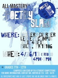 Mastery Charter School Holds All Mastery Poetry Slam
